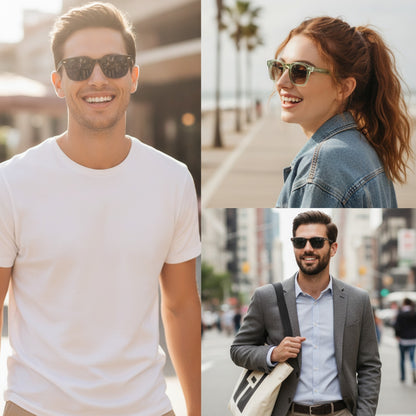 Lunettes Carrées Rétro Punk UV400 Unisexe