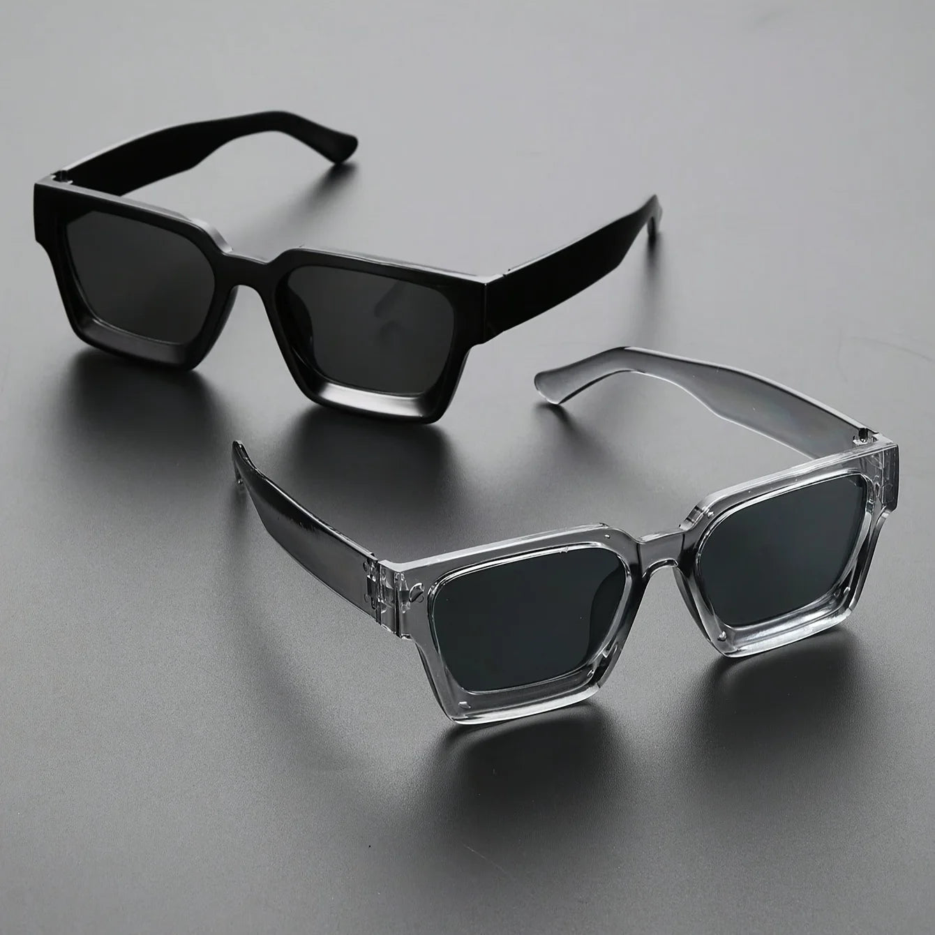 Lunettes de Soleil Carrées Classiques Unisexe
