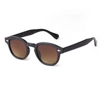 Lunettes de Soleil Vintage Rétro Rondes à Rivets