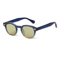 Lunettes de Soleil Vintage Rondes à Rivets