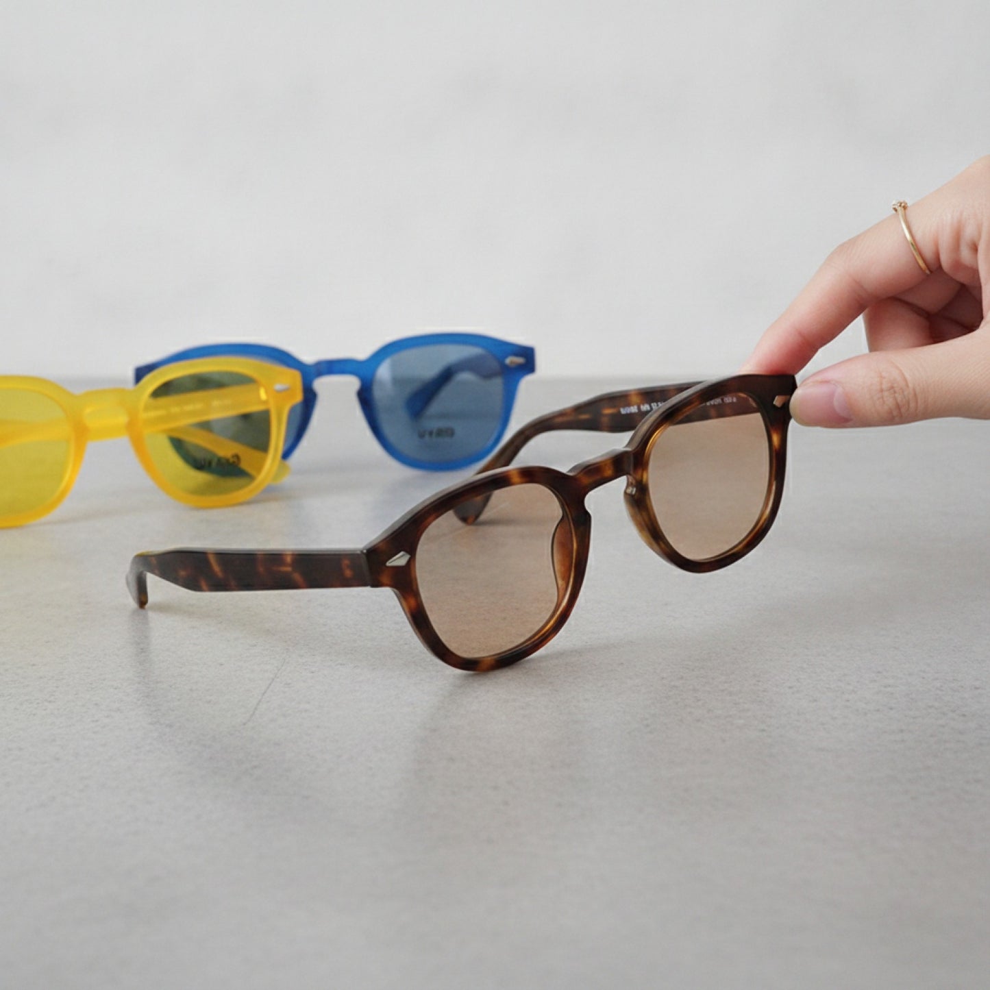 Lunettes de Soleil Vintage Rétro Rondes UV400