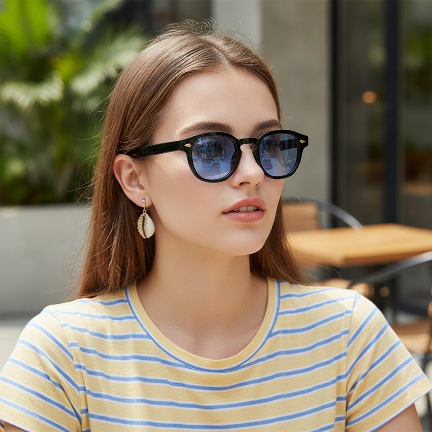 Lunettes Soleil Vintage Rondes UV400