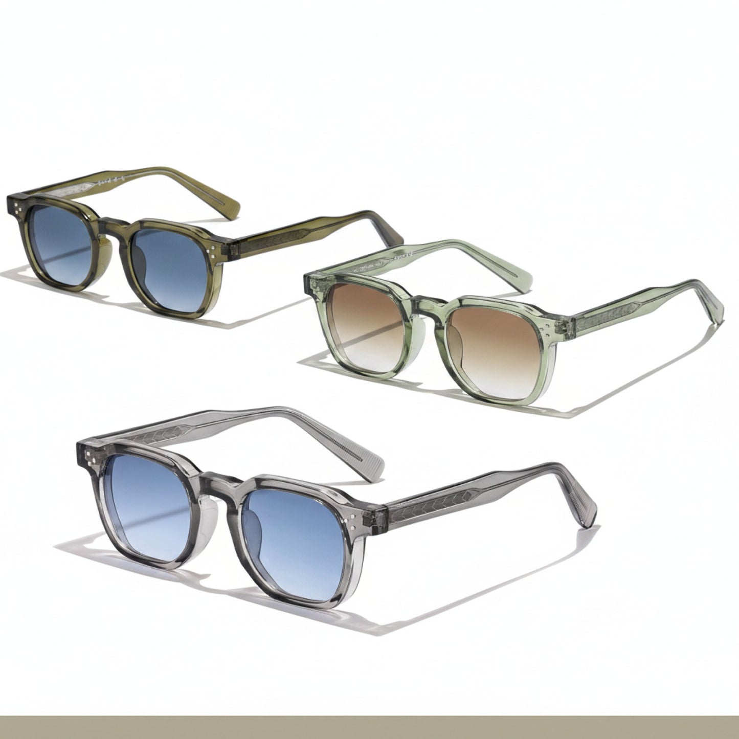 Lunettes Carrées Rétro Punk UV400 Unisexe