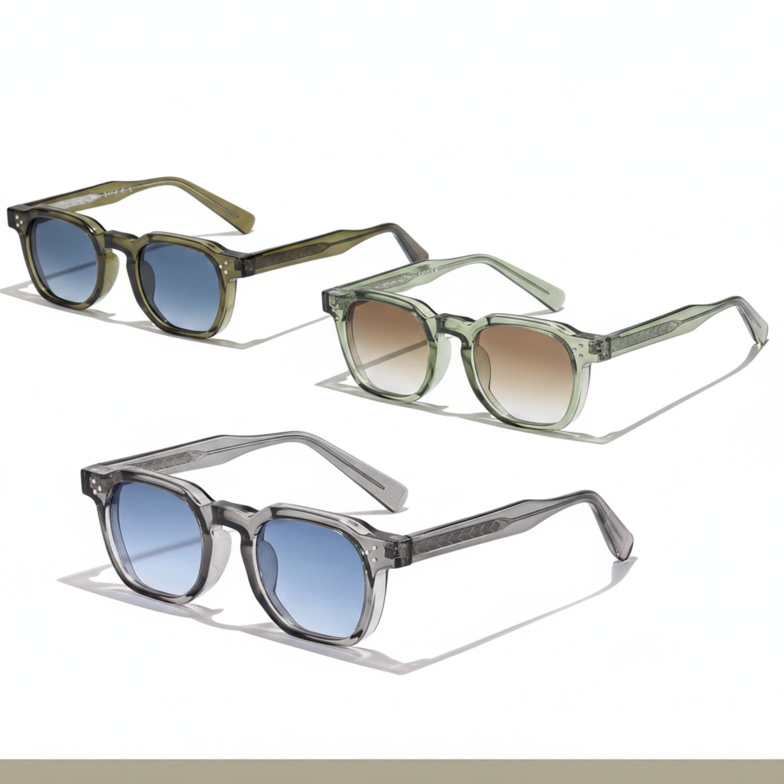 Lunettes Carrées Rétro Punk UV400 Unisexe