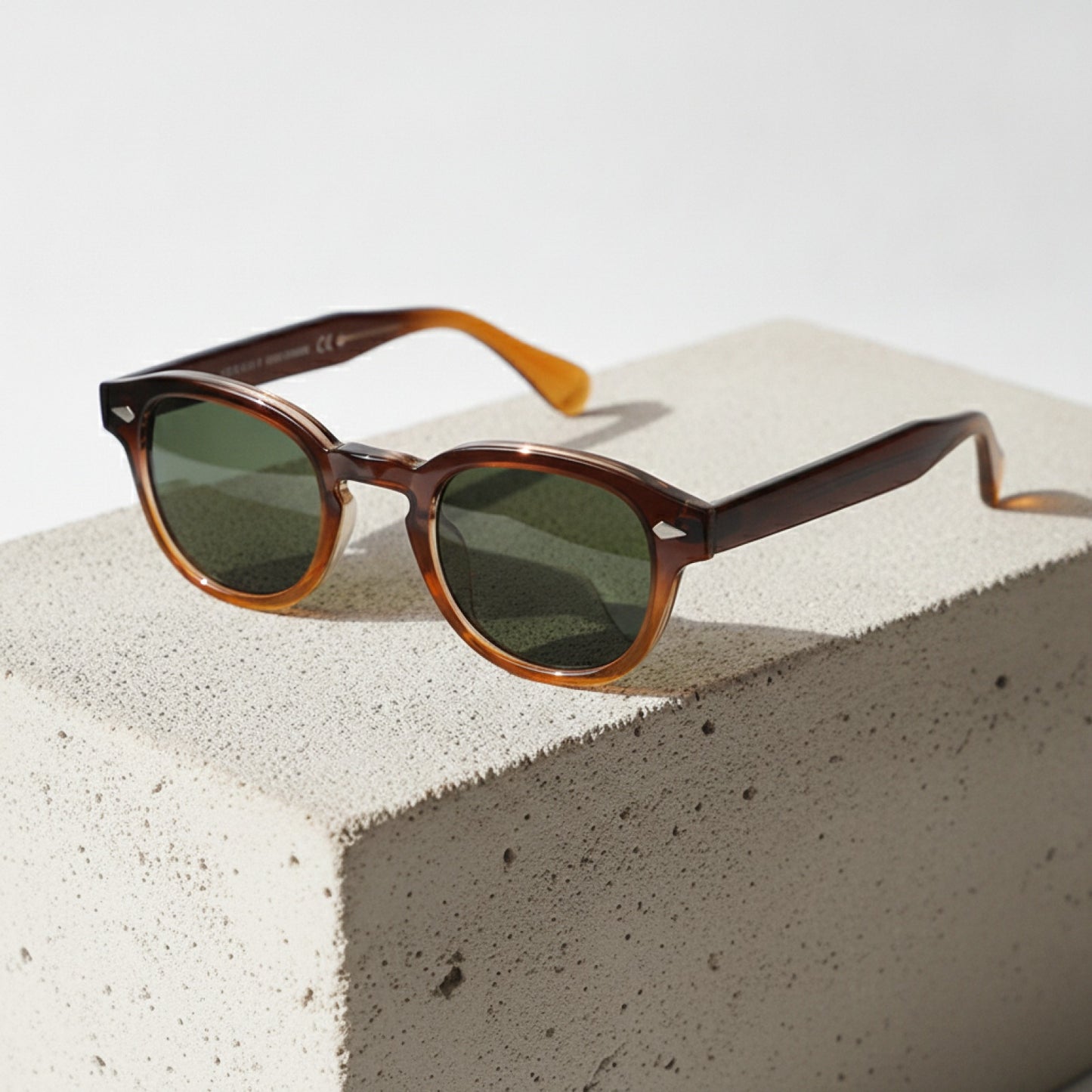 Lunettes de Soleil Rétro Vintage avec Rivets