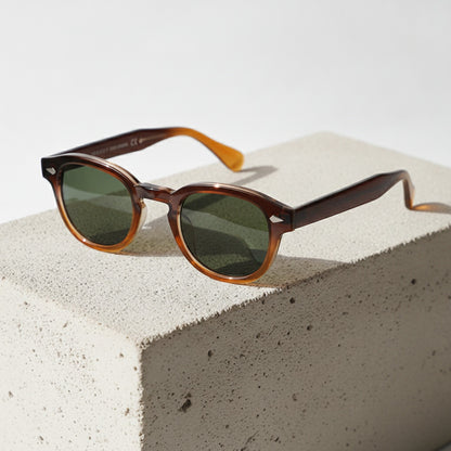 Lunettes de Soleil Rétro Vintage avec Rivets