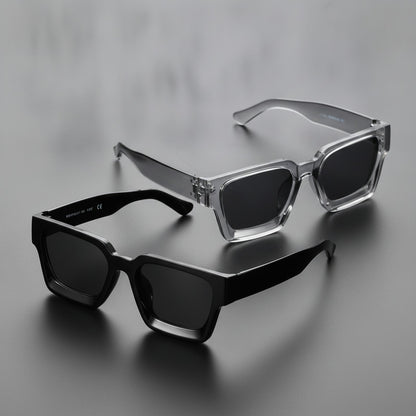 Lunettes de Soleil Carrées Classiques Unisexe