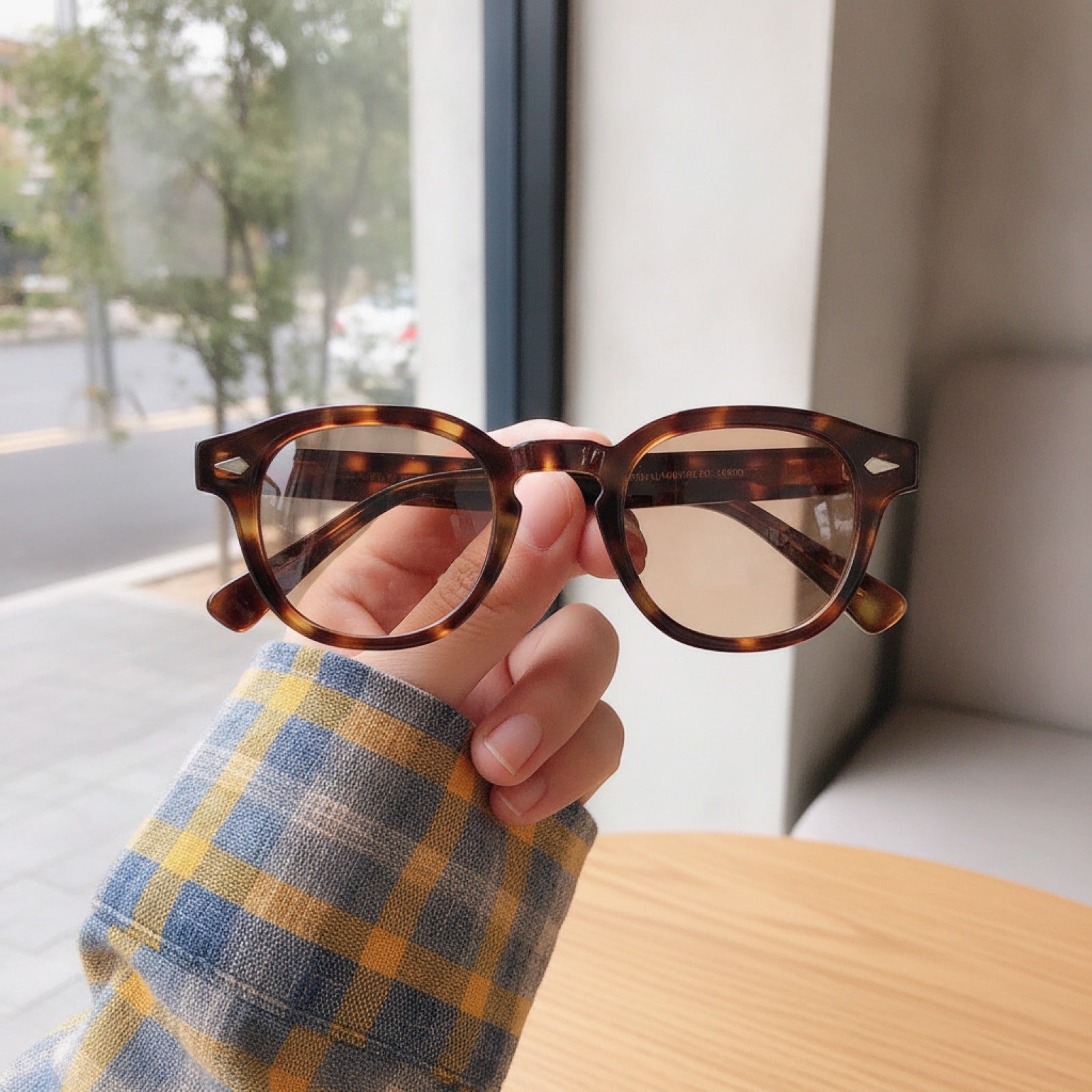 Lunettes de Soleil Vintage Rétro Rondes UV400