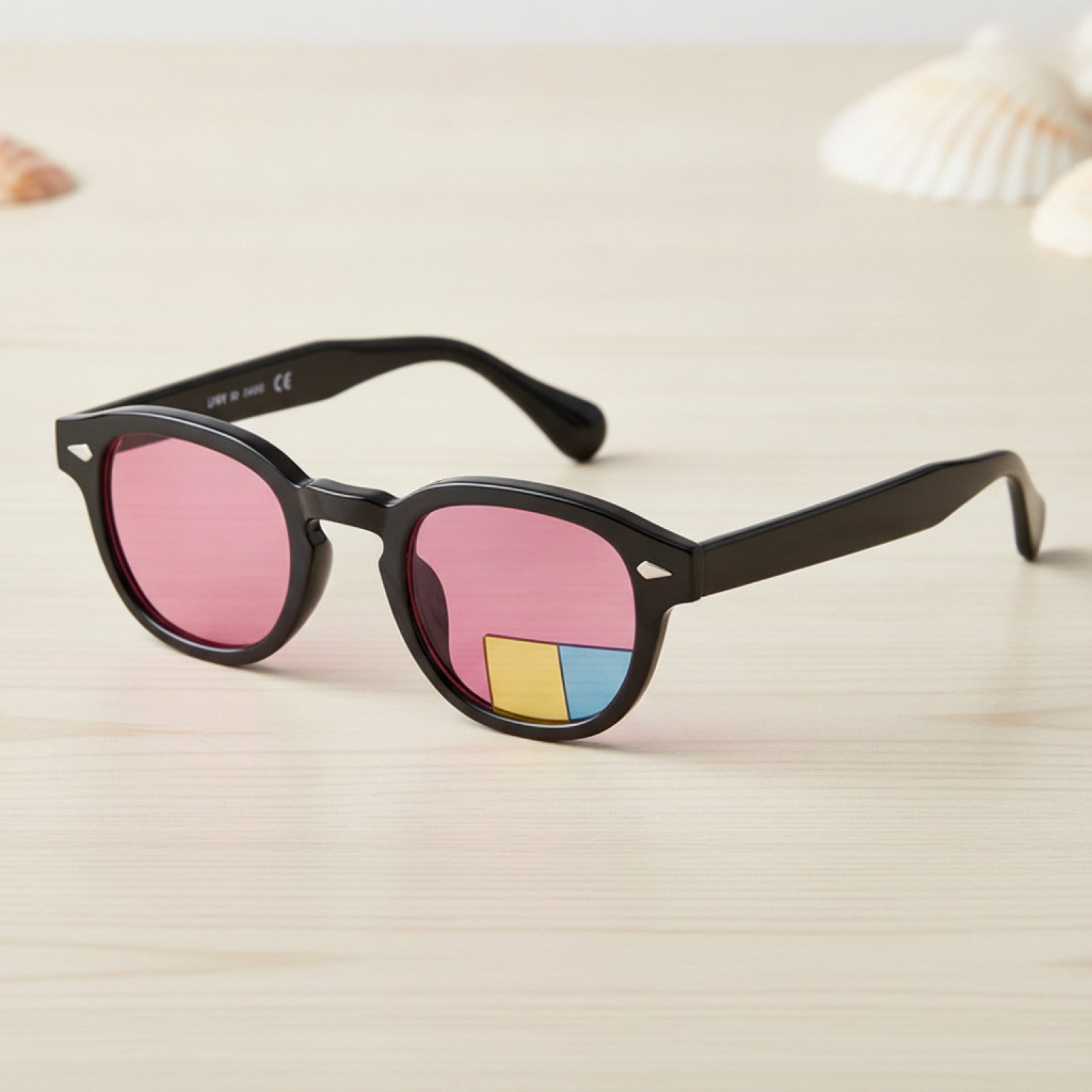 Lunettes de Soleil Vintage Rondes UV400