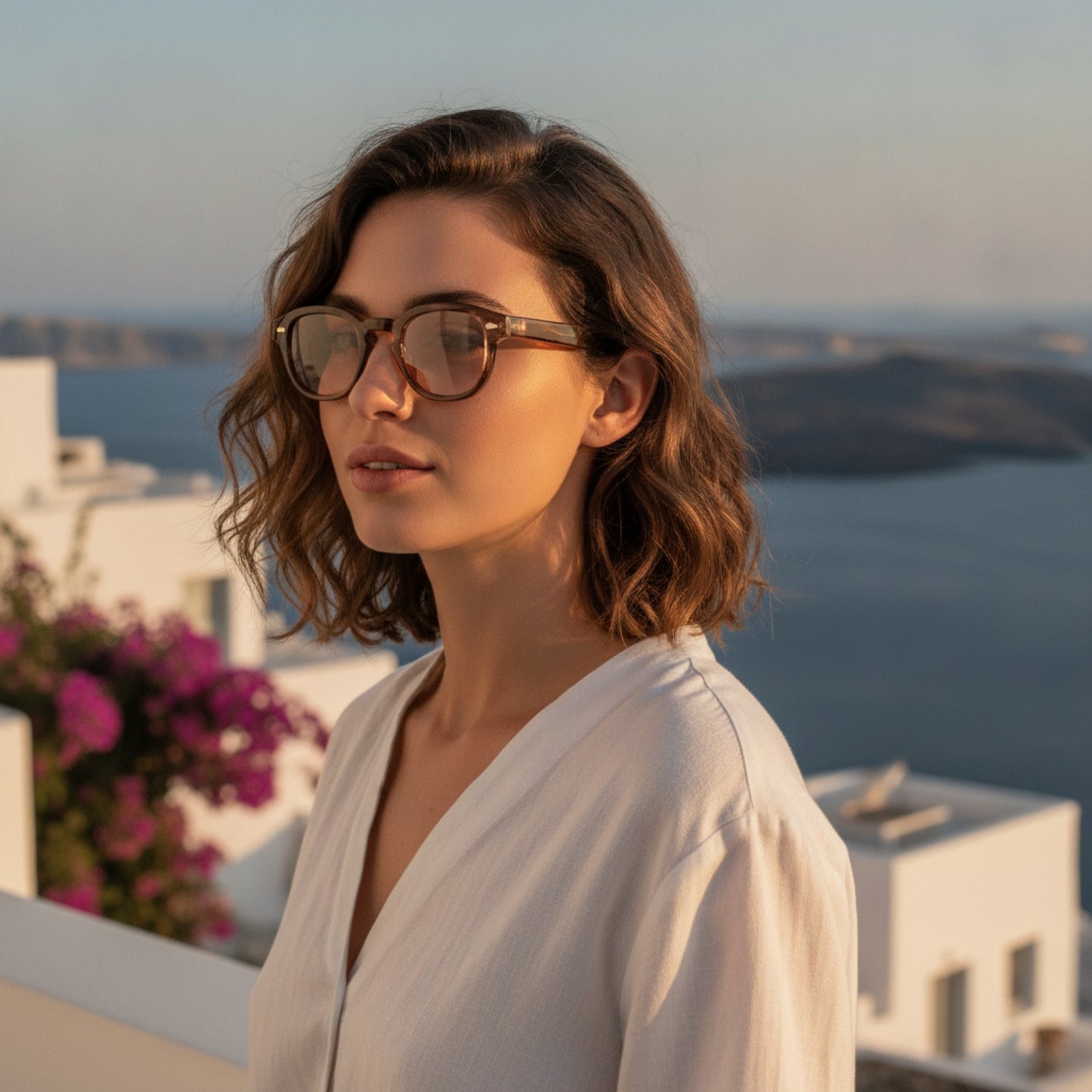 Lunettes de Soleil Vintage Rondes UV400