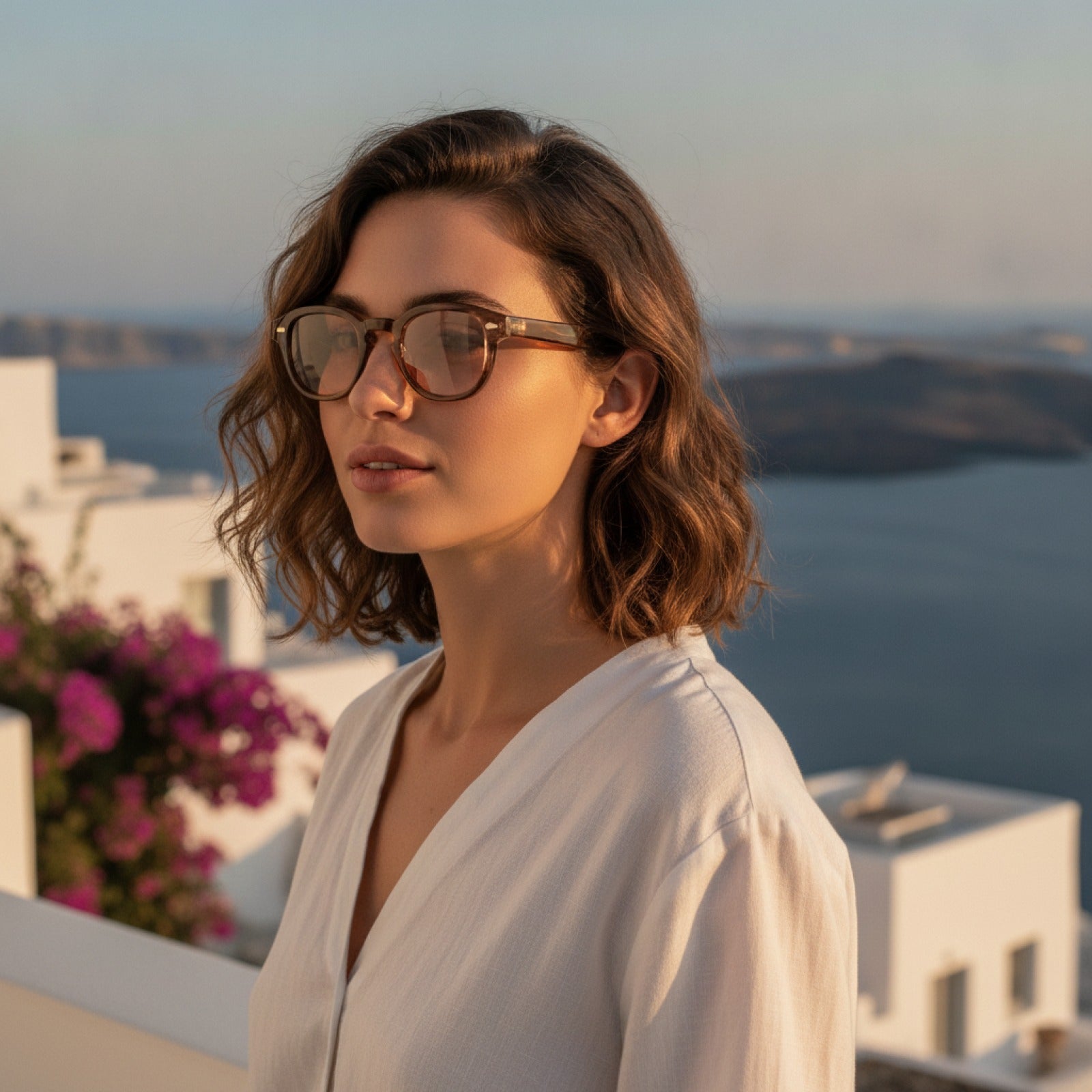 Lunettes de Soleil Vintage Rondes UV400