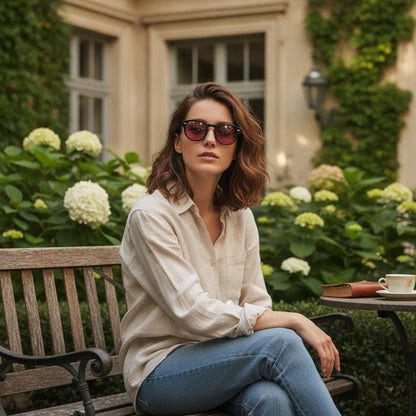 Lunettes de Soleil Vintage Rondes UV400