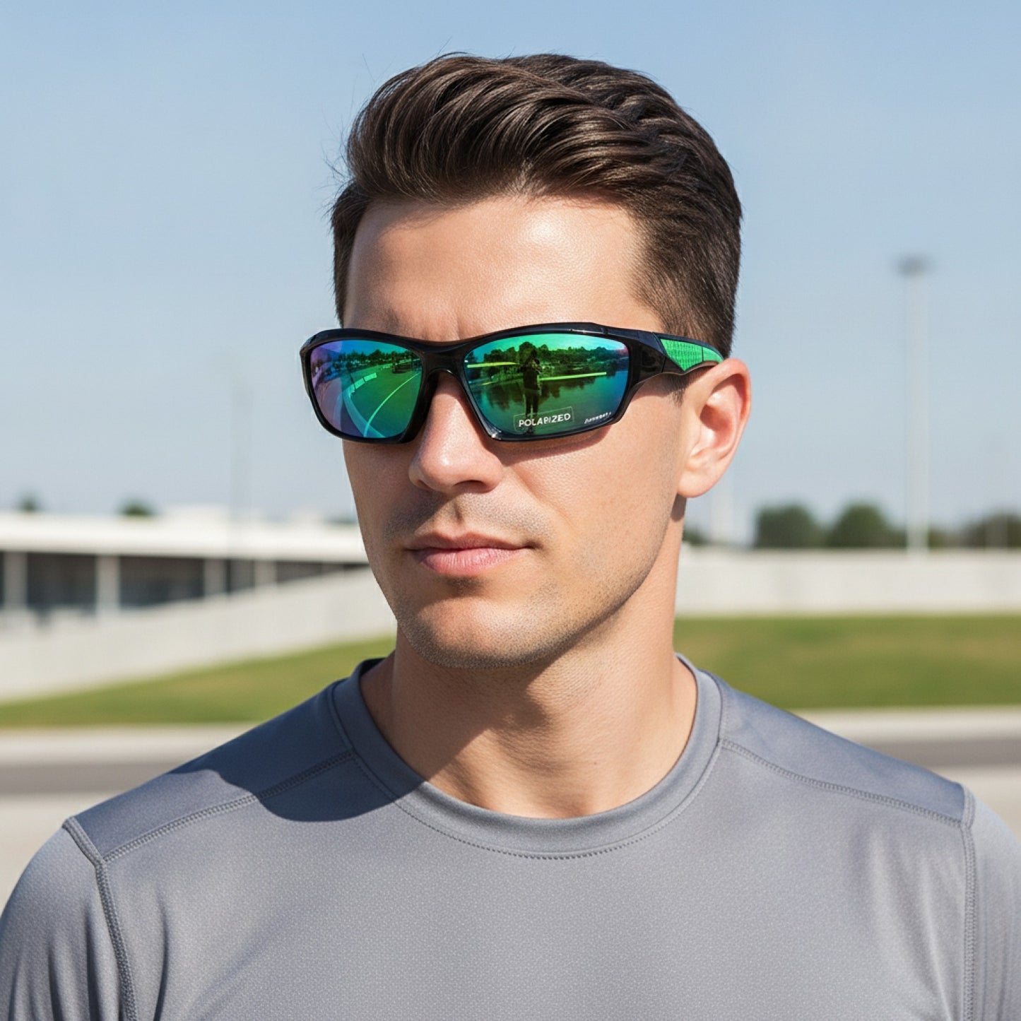 Lunettes Rondes Métal Polarisées UV400