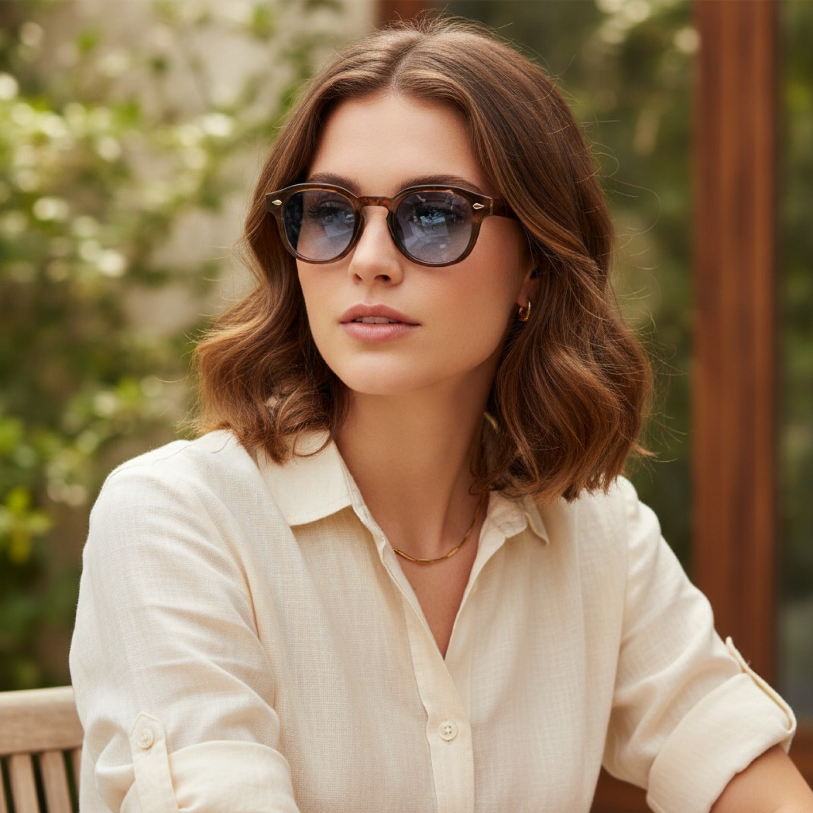 Lunettes Soleil Vintage Rondes UV400