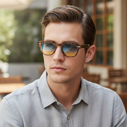 Lunettes de Soleil Vintage Rondes UV400