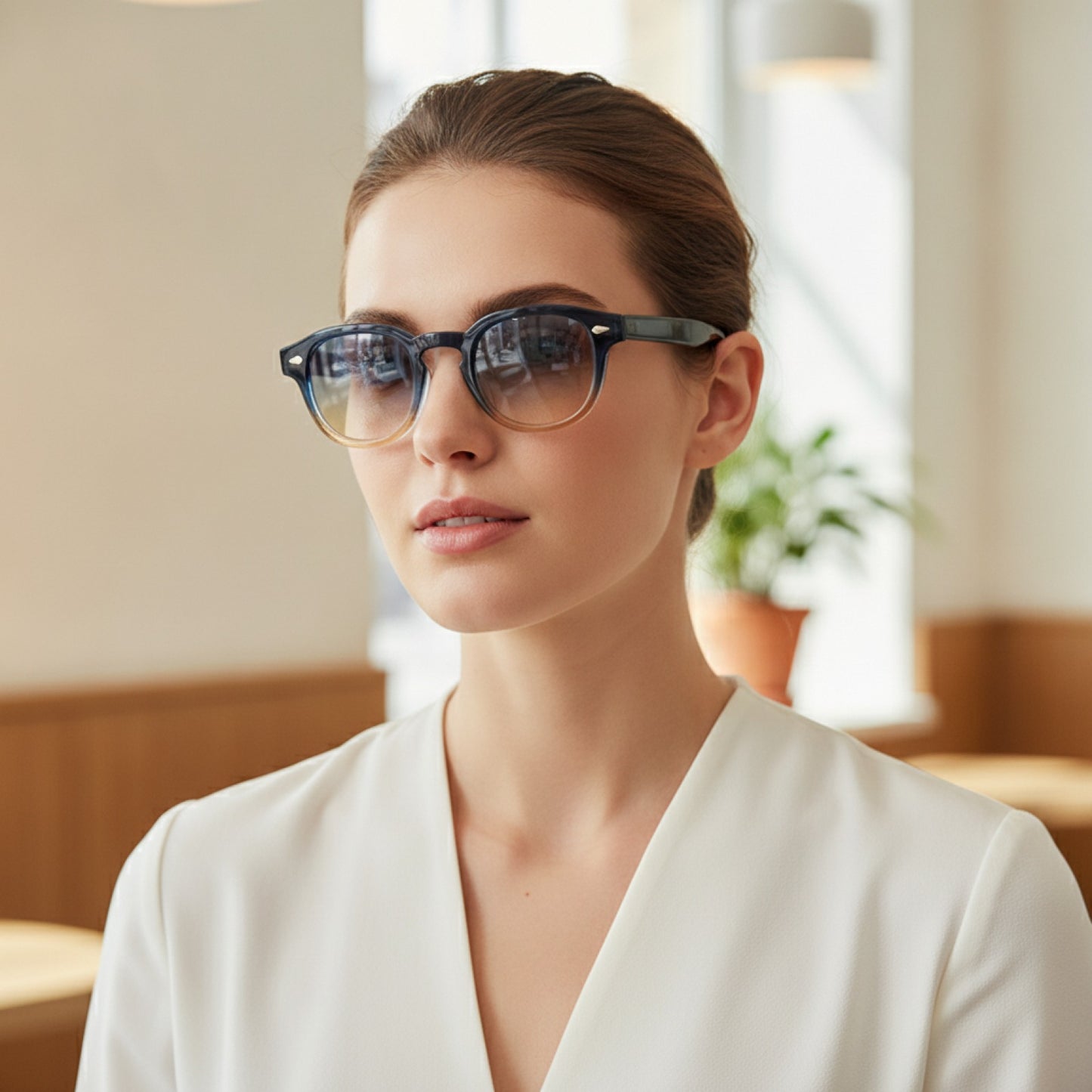 Lunettes de Soleil Rétro Rondes UV400
