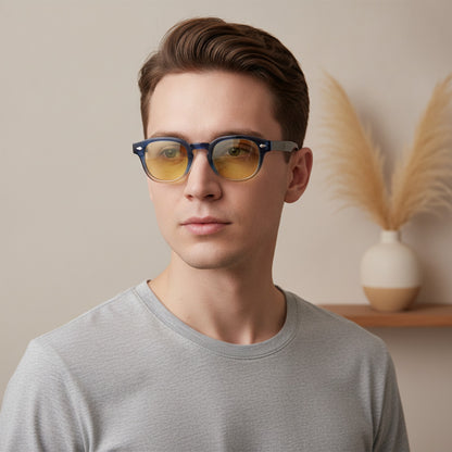 Lunettes de Soleil Vintage Rondes à Rivets