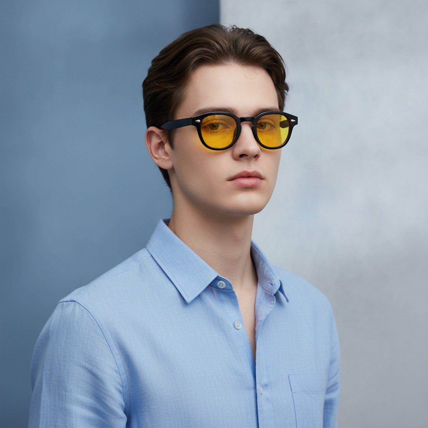 Lunettes de Soleil Vintage Rondes Coquillage UV400