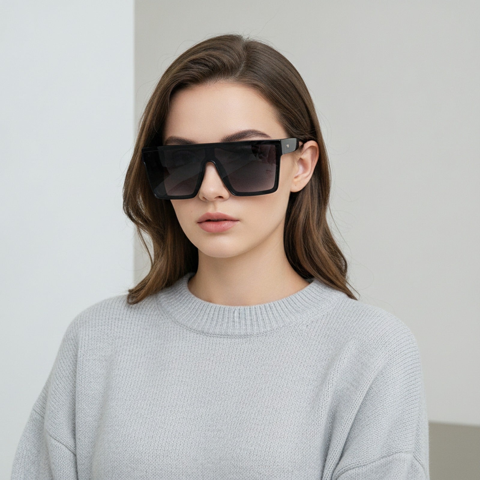 Lunettes de Soleil Carrées Vintage Unisexe